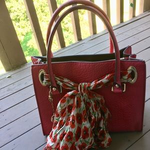 DKNY purse, dark pink, used